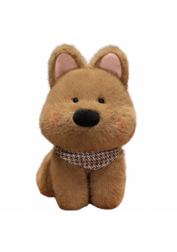 Maskotka pluszowa piesek brązowy 25cm