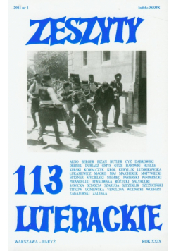 Zeszyty Literackie 1/2011