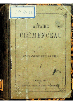 Affaire Clemenceau III Tomy 1867 r