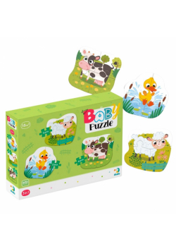 Puzzle 3w1 Wiejskie zwierzęta