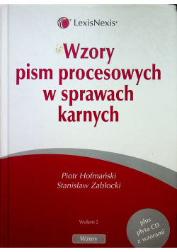 Wzory pism procesowych w sprawach karnych