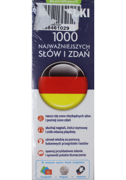Niemiecki fiszki 1000 najważniejszych słów i zdań + CD