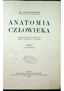 Anatomia człowieka 1909 r