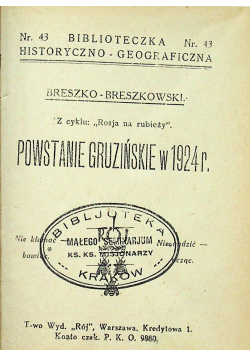 Powstanie Gruzińskie 1924 r