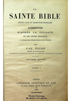 La sainte bible 1925 r