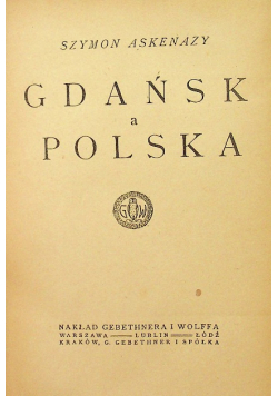 Gdańsk a Polska 1918 r.