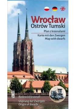 Wrocław. Ostrów Tumski. Plan z krasnalami