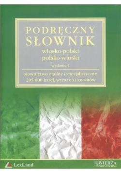 Podręczny słownik włosko - polski polsko - włoski Płyta CD- ROM