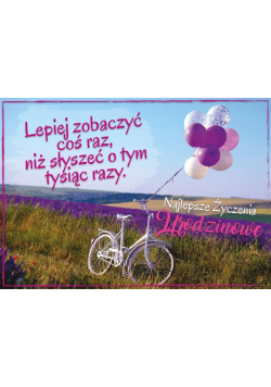 Karnet Urodziny 3D-100