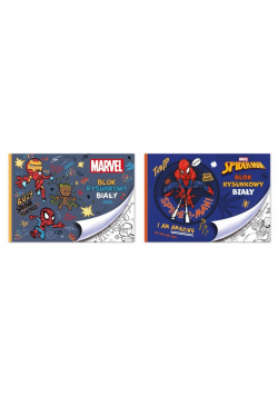Blok rysunkowy A4/20K biały Spider man mix