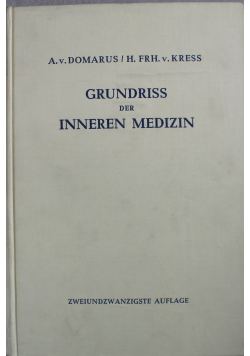 Grundriss der inneren medizin