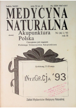 Medycyna naturalna Akupunktura Polska Nr 1 / 93