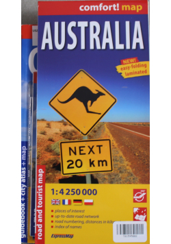 Australia road and tourist map