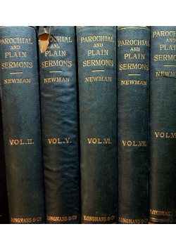 Parochial and Plain Sermons 5 tomów 1908 r.