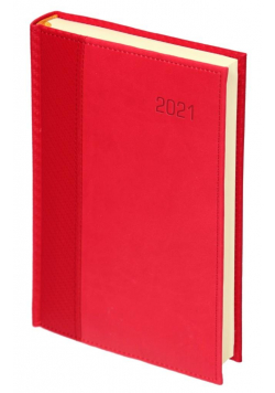 Kalendarz 2021 A5 Tyg. reg. Carbon Paris Czerwony