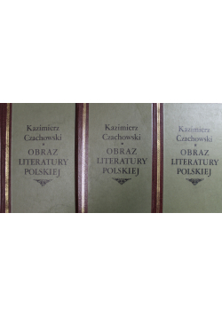 Obraz literatury polskiej 3 tomy reprinty z ok 1936 roku