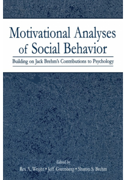 Motivational Analyses of Social Behavior