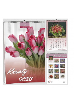 Kalendarz 2020 7 Plansz B3 - Kwiaty EV-CORP