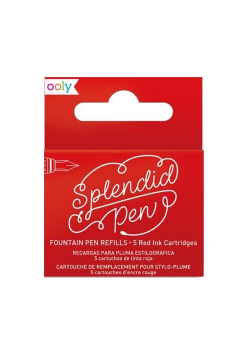 Naboje uzupełniające Ooly Splendid Pen czerwone 5 sztuk