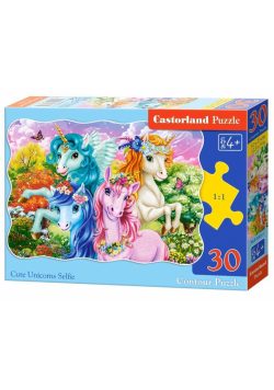 Puzzle 30 Cute Unicorns Selfie CASTOR