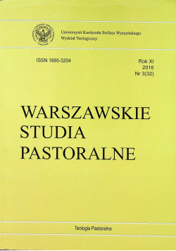 Warszawskie Studia Pastoralne nr 3  2016