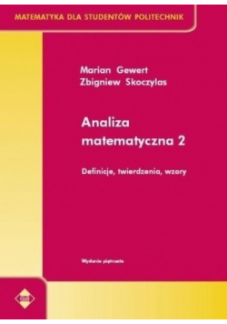 Analiza matematyczna 2  Definicje twierdzenia wzory