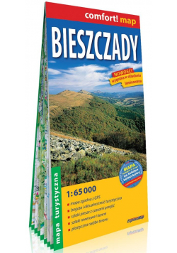 Comfort! map Bieszczady mapa turystyczna 1:65 000