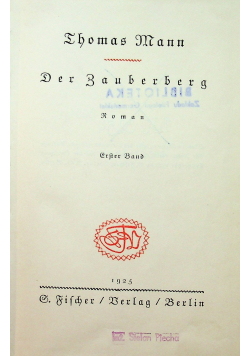 Der Bauberberg 1925 r.