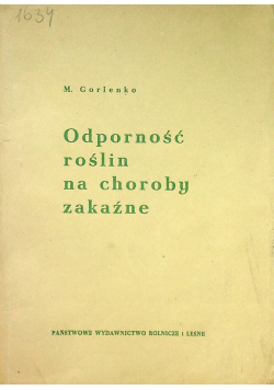 Odporność roślin na choroby zakaźne