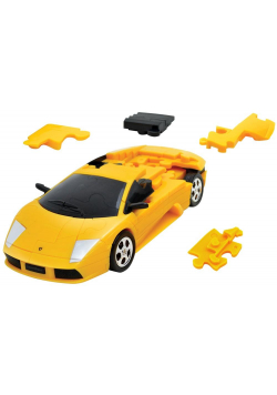Puzzle 3D Cars - Lamborghini żółty - poziom 4/4 G3