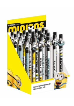 Długopis wymazywalny Minionki niebieski (24szt)