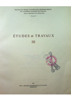Etudes et Travaux Tom 8 Studia i Prace III