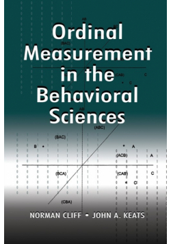 Ordinal Measurement in the Behavioral Sciences