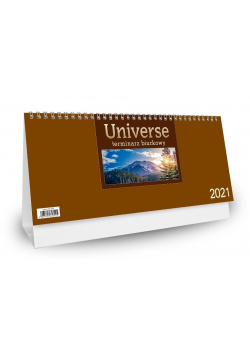 Kalendarz 2021 Biurkowy Universe - brązowy CRUX