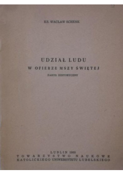 Udział ludu w ofierze Mszy Świętej