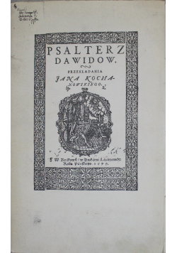 Psałterz Dawidów reprint z 1579 r