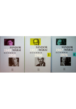 Sandor Marai Dzienniki 3 tomy