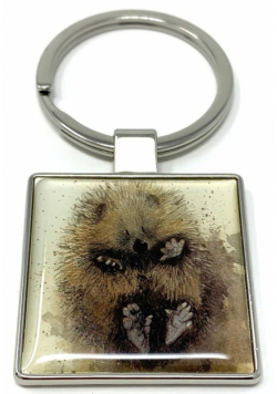 Brelok do kluczy K18 Jeżyk na plecach