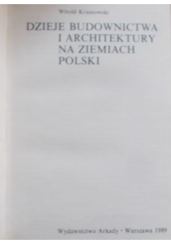 Dzieje budownictwa i architektury na ziemiach Polski