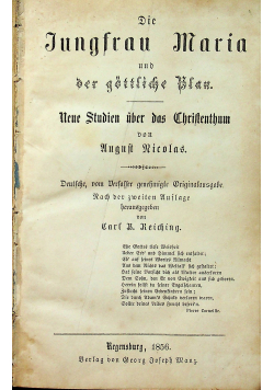 Die Jungfrau Maria und der gotische Blau 1856 r