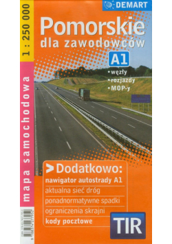 Pomorskie TIR mapa samochodowa dla zawodowców