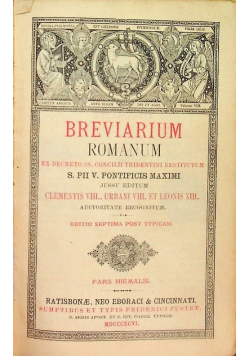 Breviarium Romanum ex decreto Pars Hiemalis