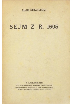 Sejm z r 1605