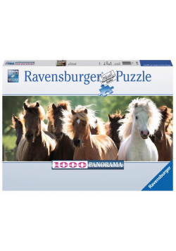 Puzzle 1000 Dzikie konie Panorama