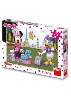 Puzzle Myszka Minnie w Paryżu 24el