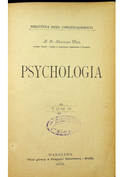 Psychologia tom 3 1903 r