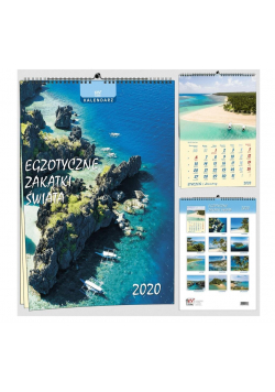 Kalendarz 2020 13 Plansz B3 - Egzotyczne zakątki