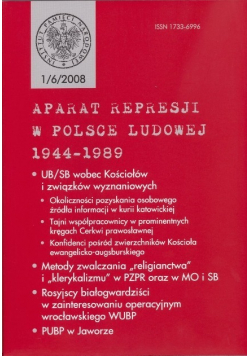 Aparat represji w Polsce Ludowej 1944 - 1989  Nr 1 / 09