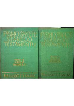 Pismo Święte Starego Testamentu tom 1 część 1 i 2