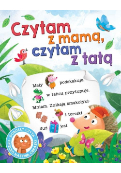 Czytam z mamą czytam z tatą Dorosły czyta dziecko nazywa obrazki